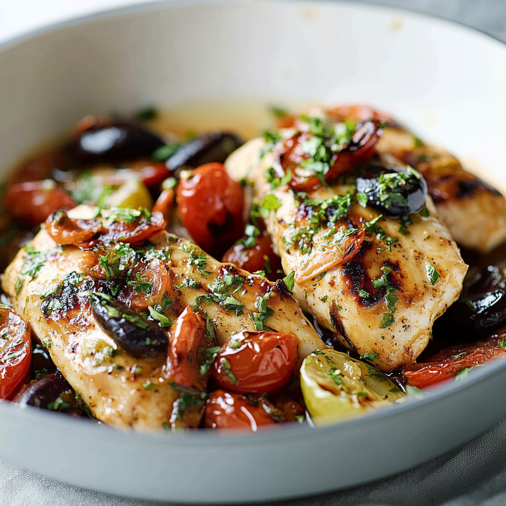 High Protein Mediterranean Chicken Dish