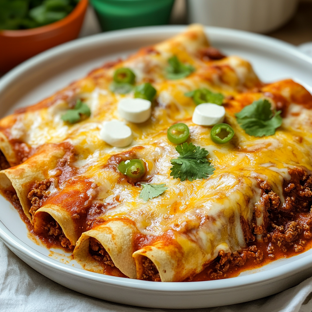 Tex-Mex Beef Enchiladas