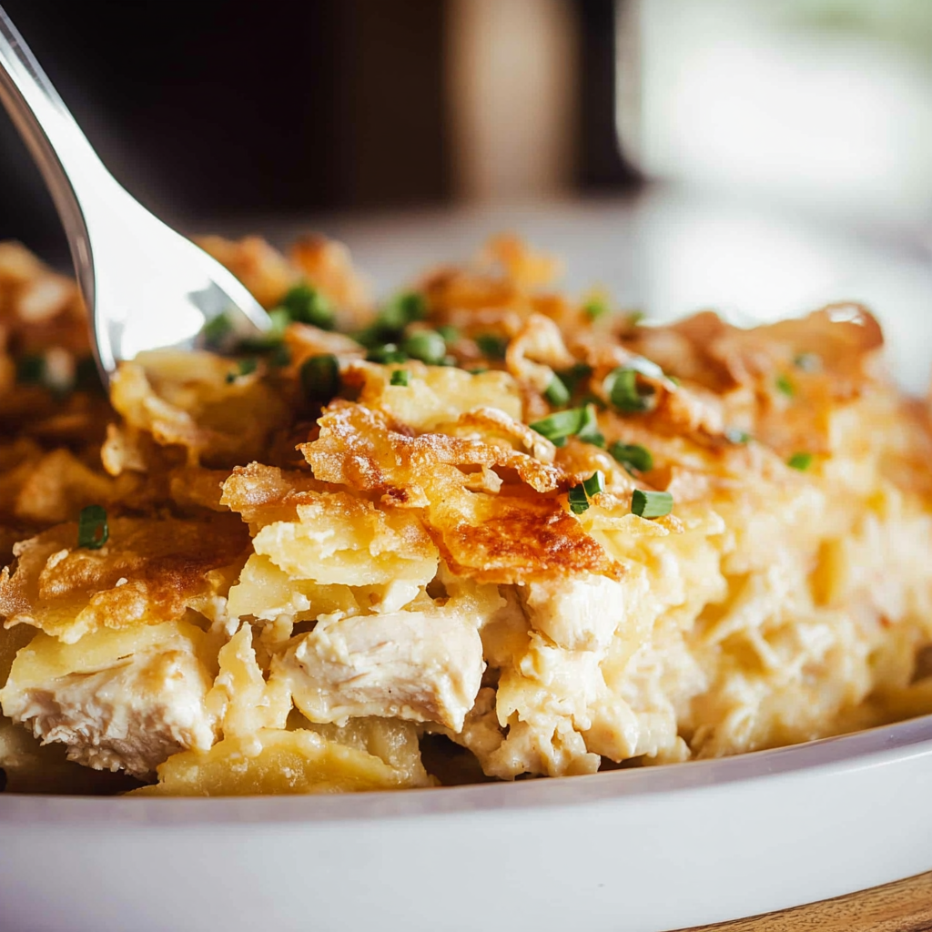 Delicious Chicken Hashbrown Casserole Dish