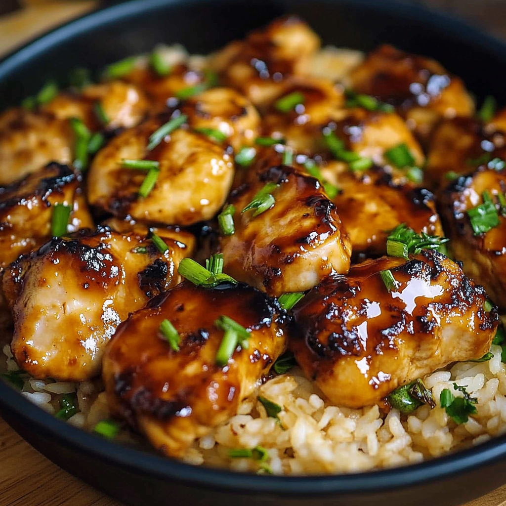 Recipe preparation for Honey BBQ Chicken & Rice