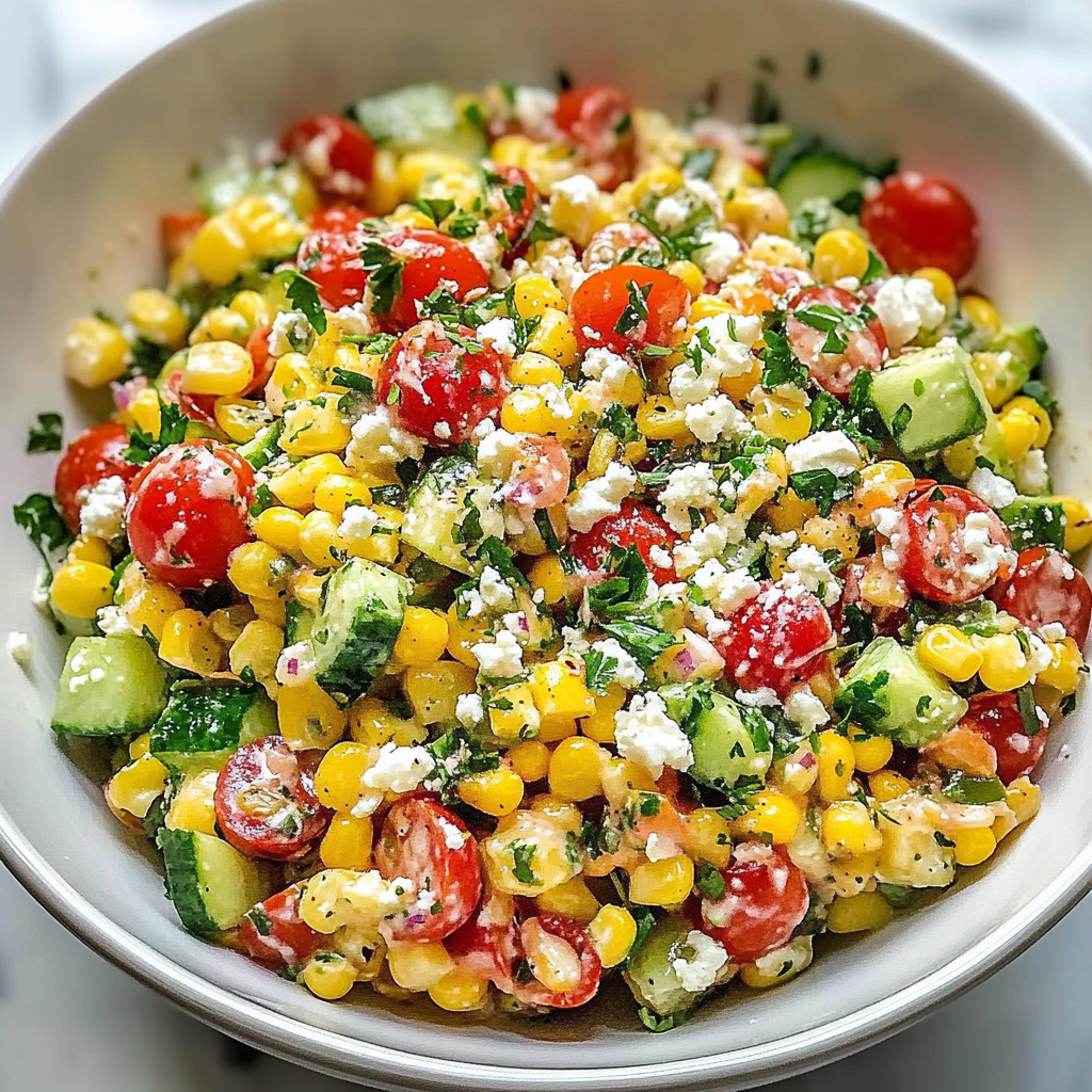 Recipe preparation for Corn Salad