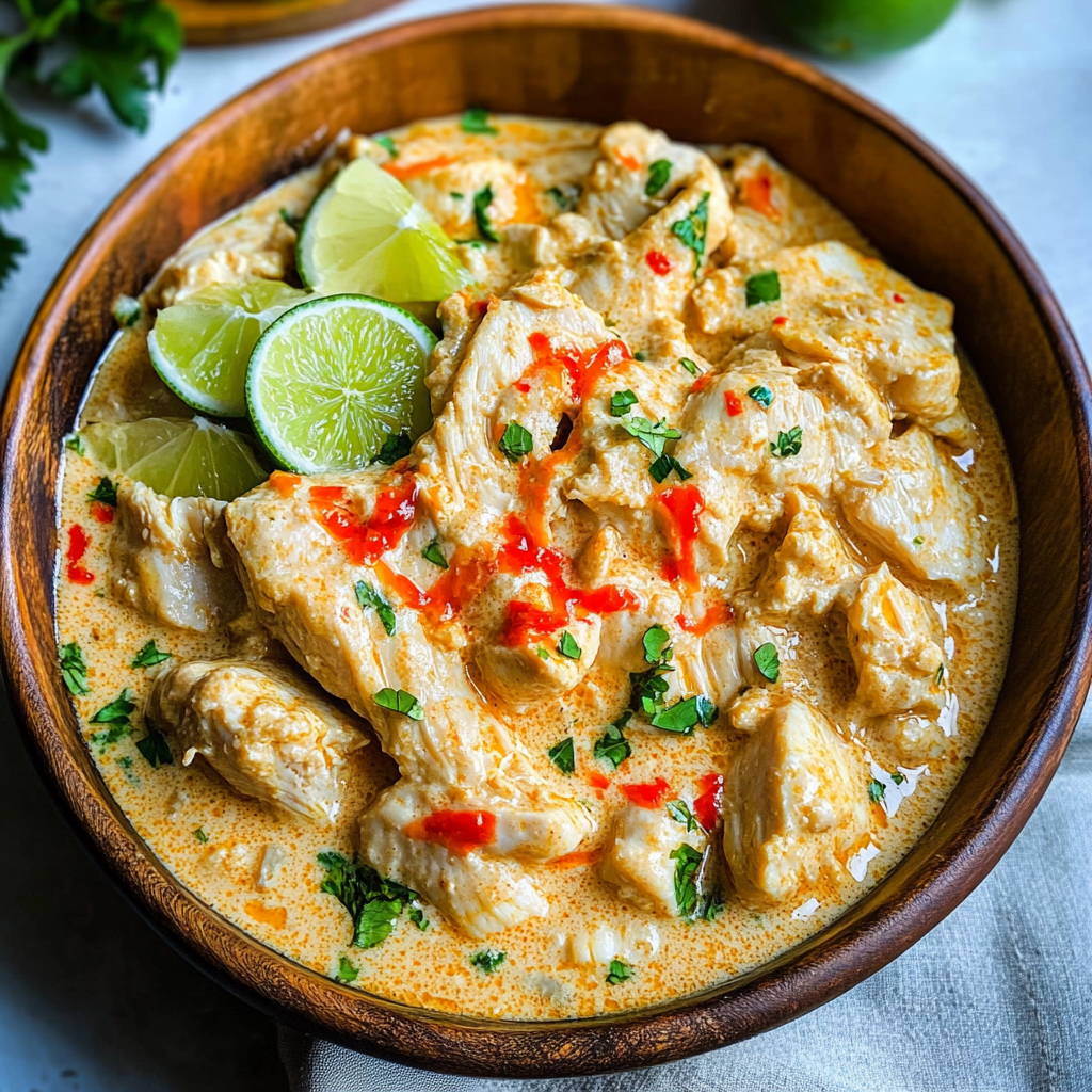 Recipe preparation for Coconut Milk Chicken