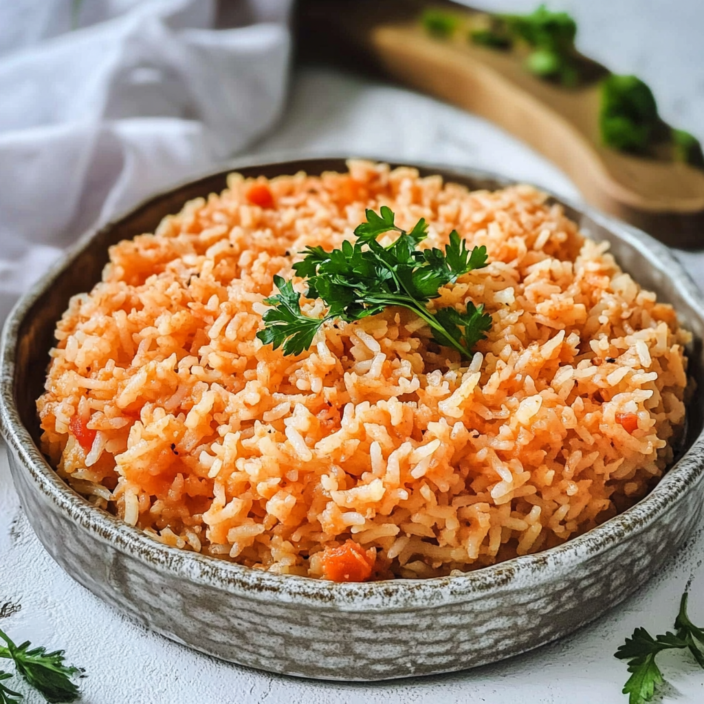 Recipe preparation for Spanish Rice
