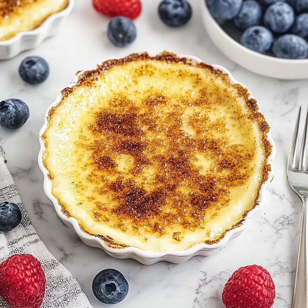 Recipe preparation for Easy Crème Brûlée