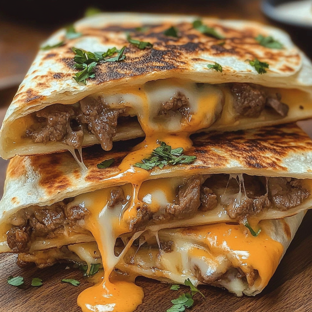 Recipe preparation for Taco Bell Steak Quesadilla