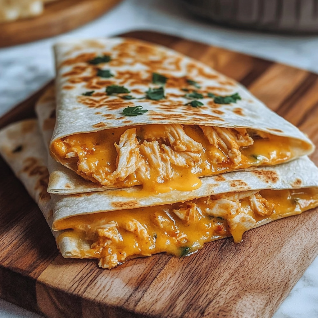 Recipe preparation for Taco Bell Chicken Quesadilla