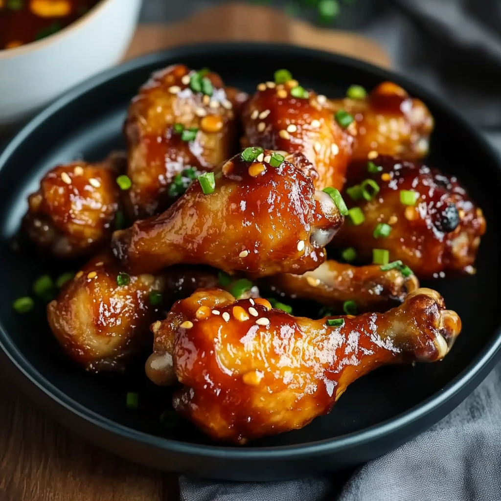 Recipe preparation for Hot Honey BBQ Chicken Drumsticks