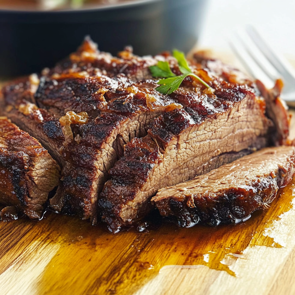 Recipe preparation for Father's Day Smoked Brisket