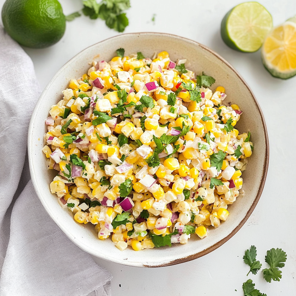 Recipe preparation for Mexican Corn Salad