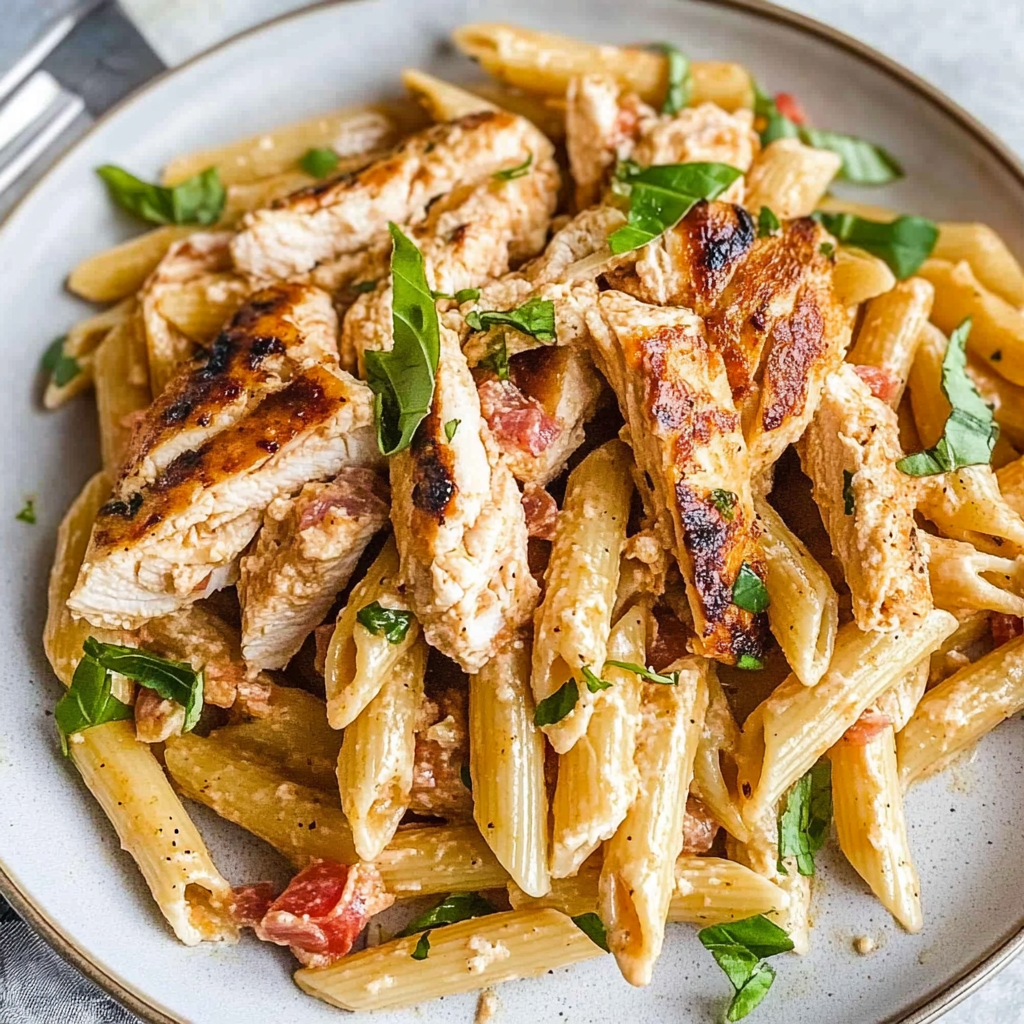 Recipe preparation for Chicken Penne Pasta