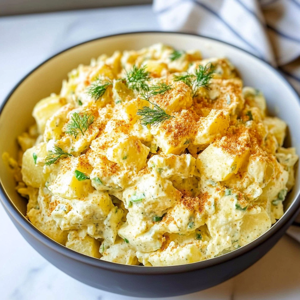 Recipe preparation for Homemade Potato Salad
