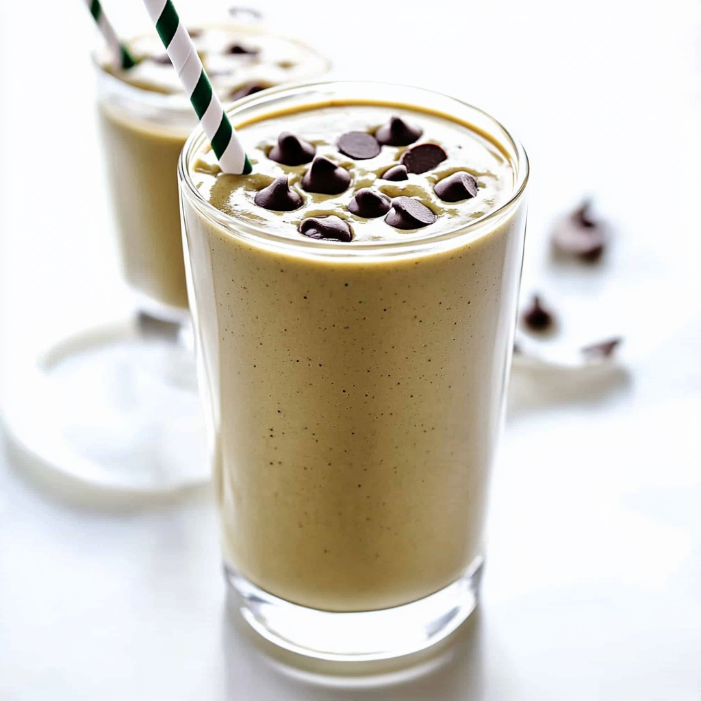 Recipe preparation for Chocolate Peanut Butter Green Smoothie