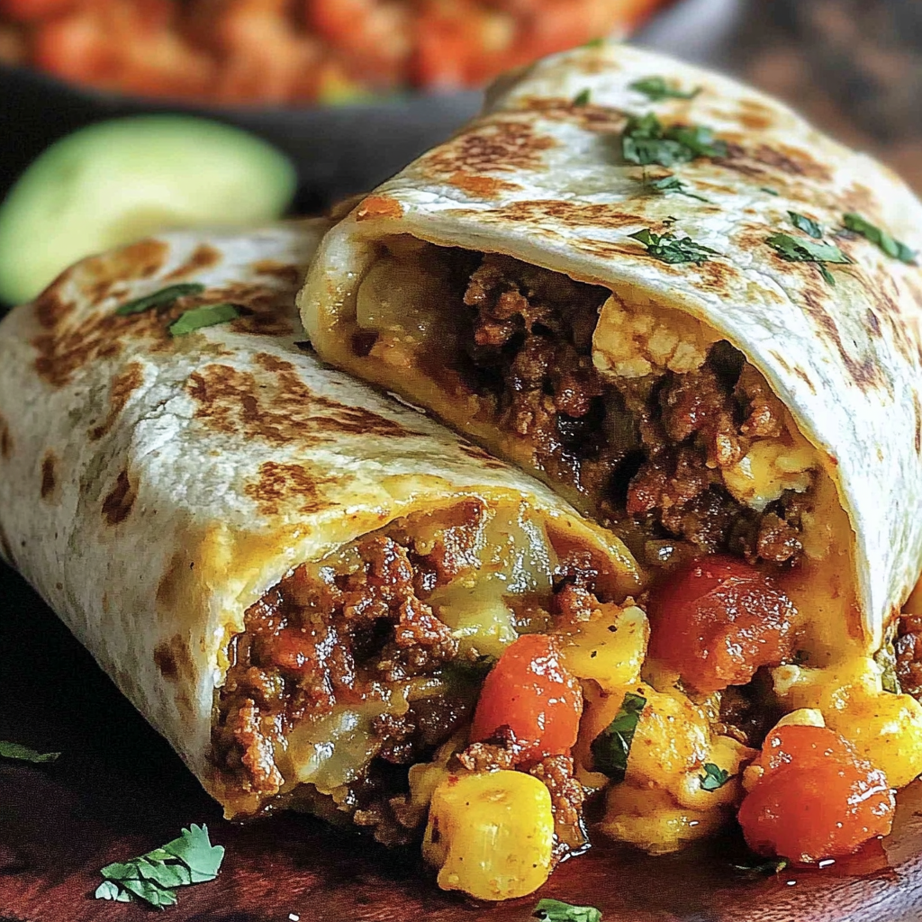 Recipe preparation for Chorizo Breakfast Burrito