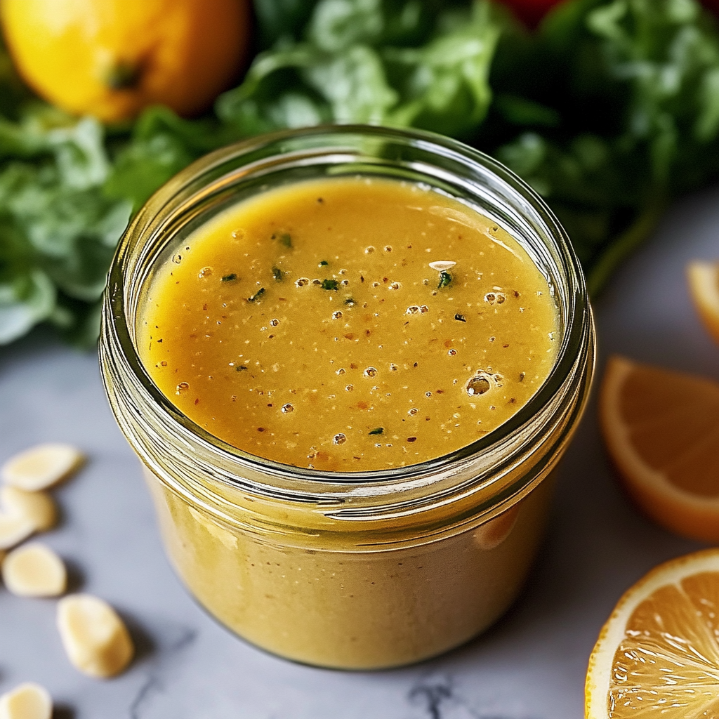 Recipe preparation for Honey Lemon Vinaigrette Salad Dressing
