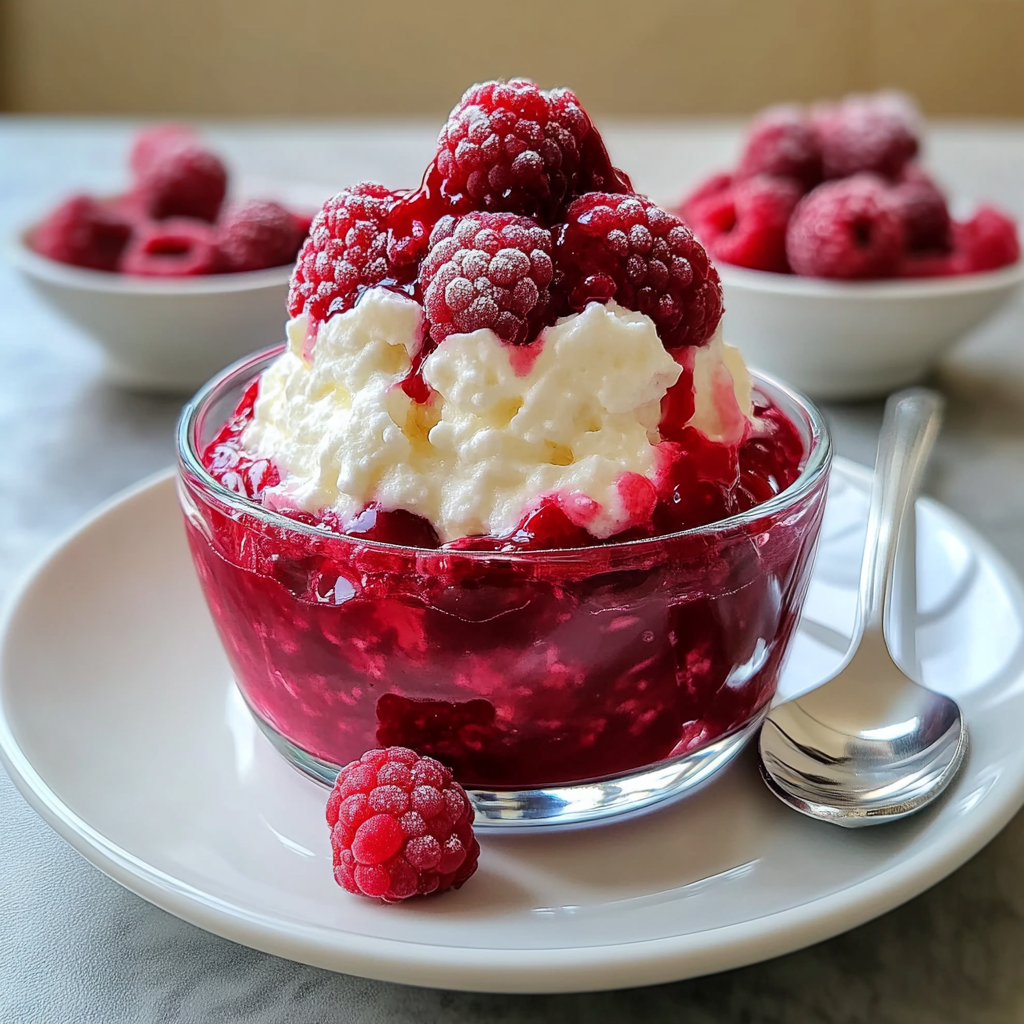 Recipe preparation for Raspberry Fool with Whipped Mascarpone
