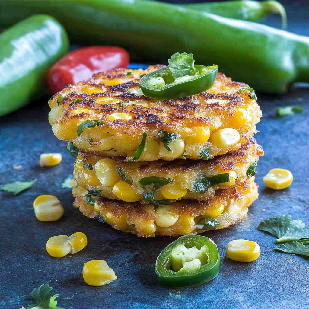 Recipe preparation for Jalapeño Corn Fritters