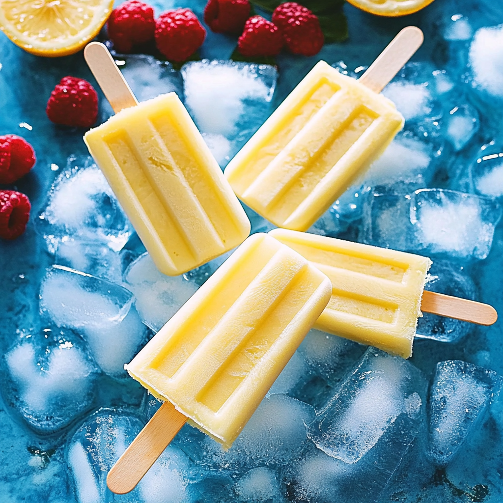 Recipe preparation for Piña Colada Popsicles