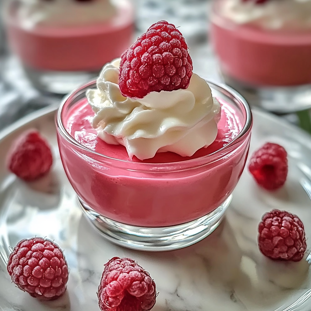 Recipe preparation for Raspberry Mousse
