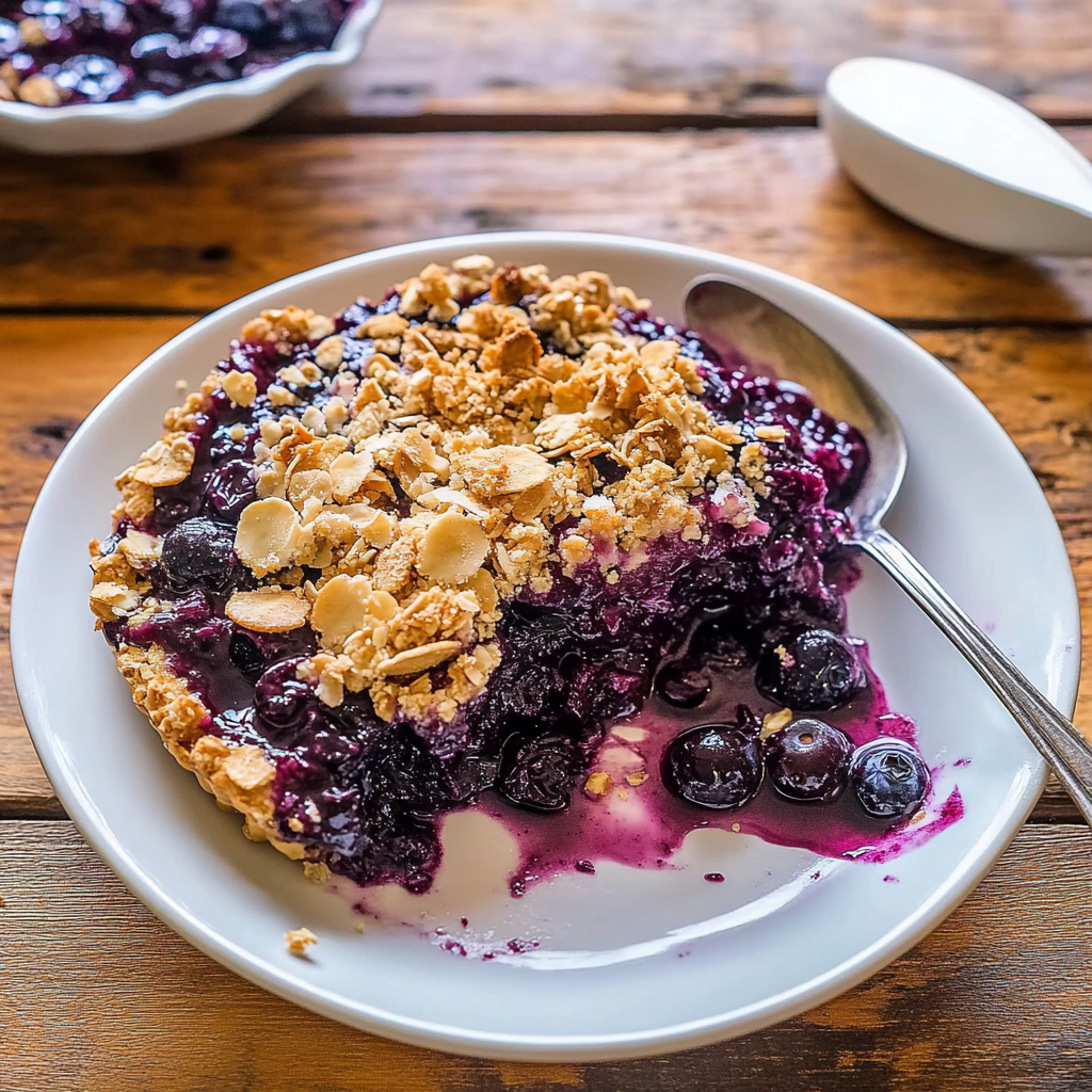 Recipe preparation for Blueberry-Crisp