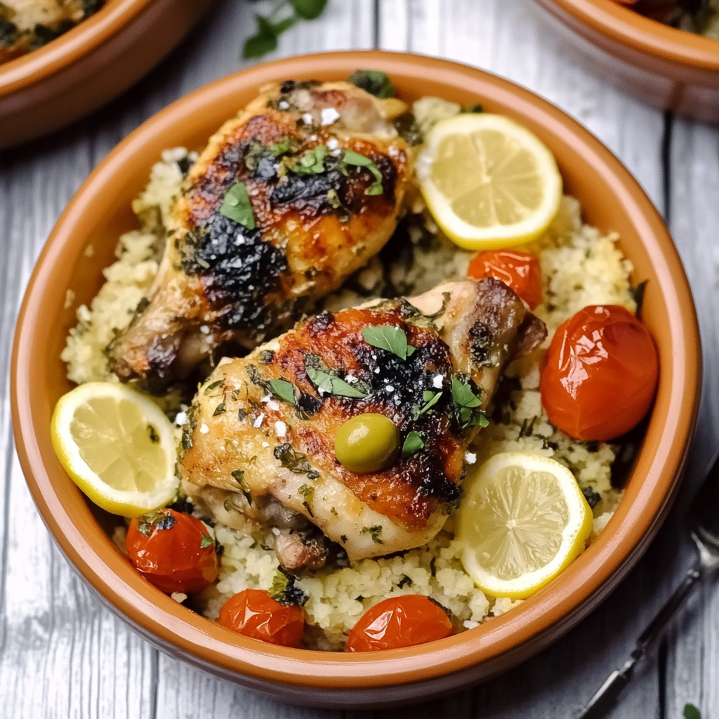 Recipe preparation for Sheet Pan Sheet Pan Lemon Herb ChickenHerb Chicken