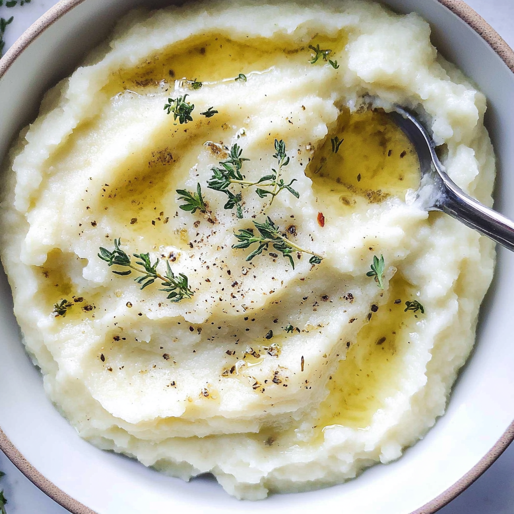 Recipe preparation for Creamy Copycat Cauliflower Puree Recipe