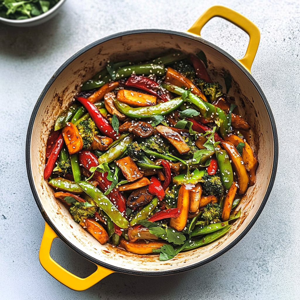 Recipe preparation for Vegetable Stir Fry