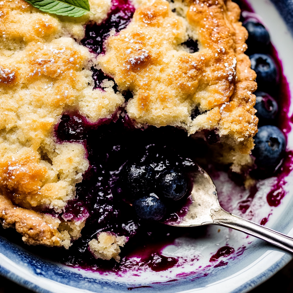 Recipe preparation for Berry Cobbler
