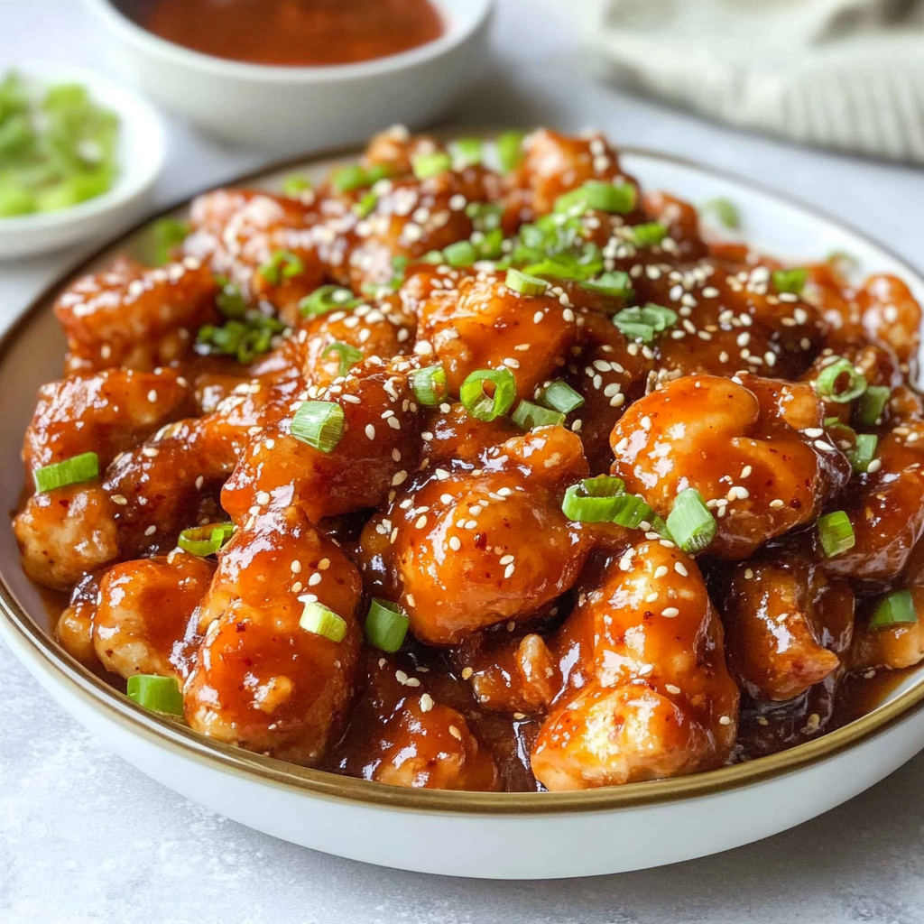 Recipe preparation for Gochujang Chicken