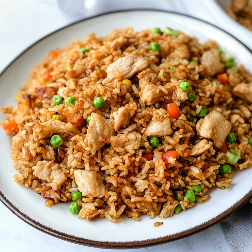Recipe preparation for Chinese Chicken Fried Rice