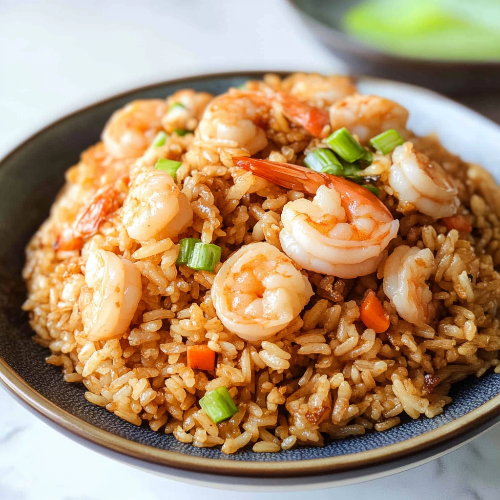 Recipe preparation for Shrimp Fried Rice