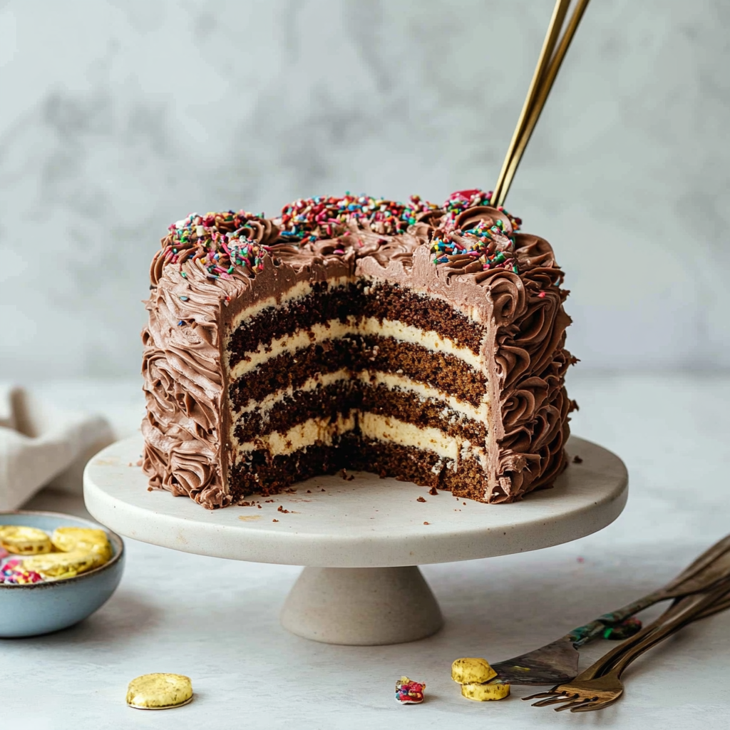 Recipe preparation for Zebra Cake