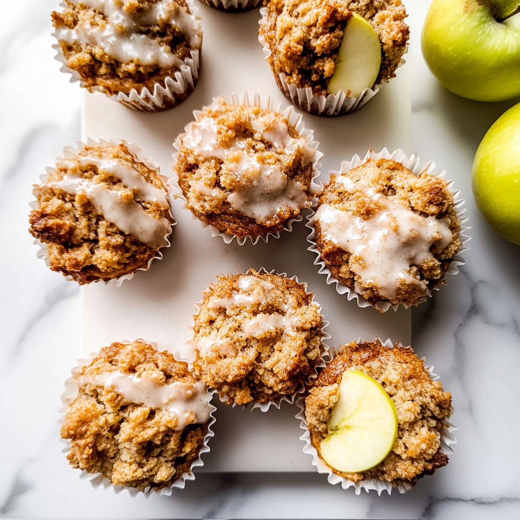 Recipe preparation for Apple Cinnamon Crumb Muffins