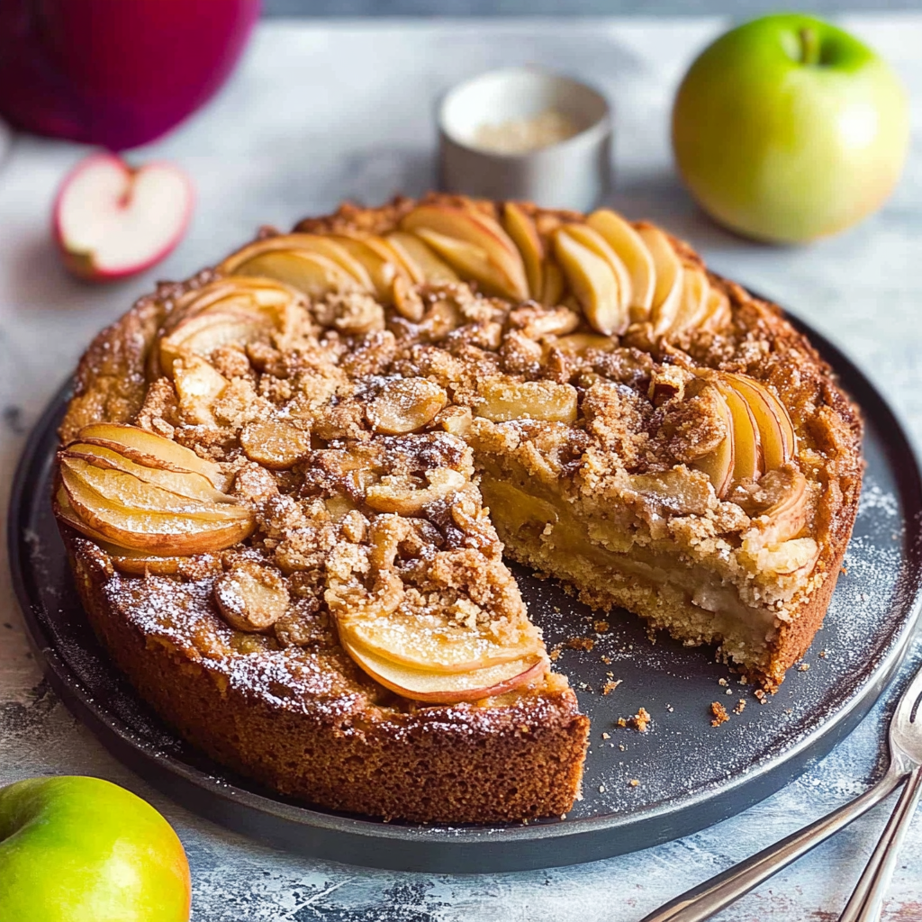 Recipe preparation for Vegan Apple Cake