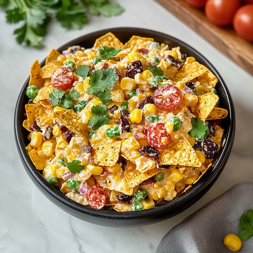 Recipe preparation for Frito Corn Salad