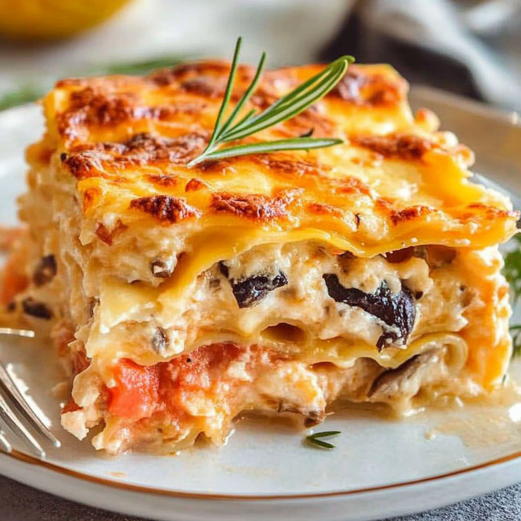 Recipe preparation for Seafood Lasagna