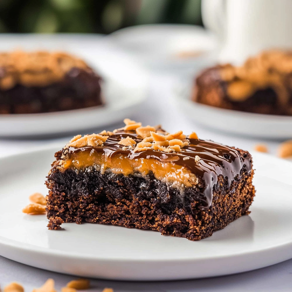 Recipe preparation for Samoa Brownies