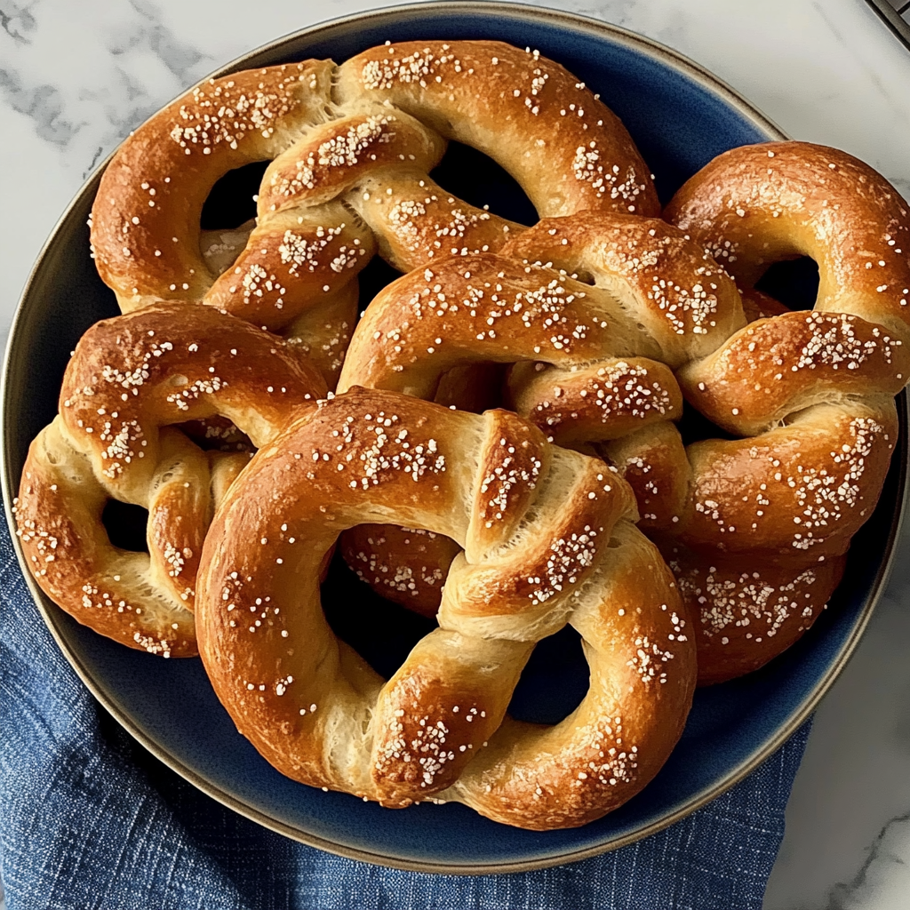 Recipe preparation for homemade soft pretzels
