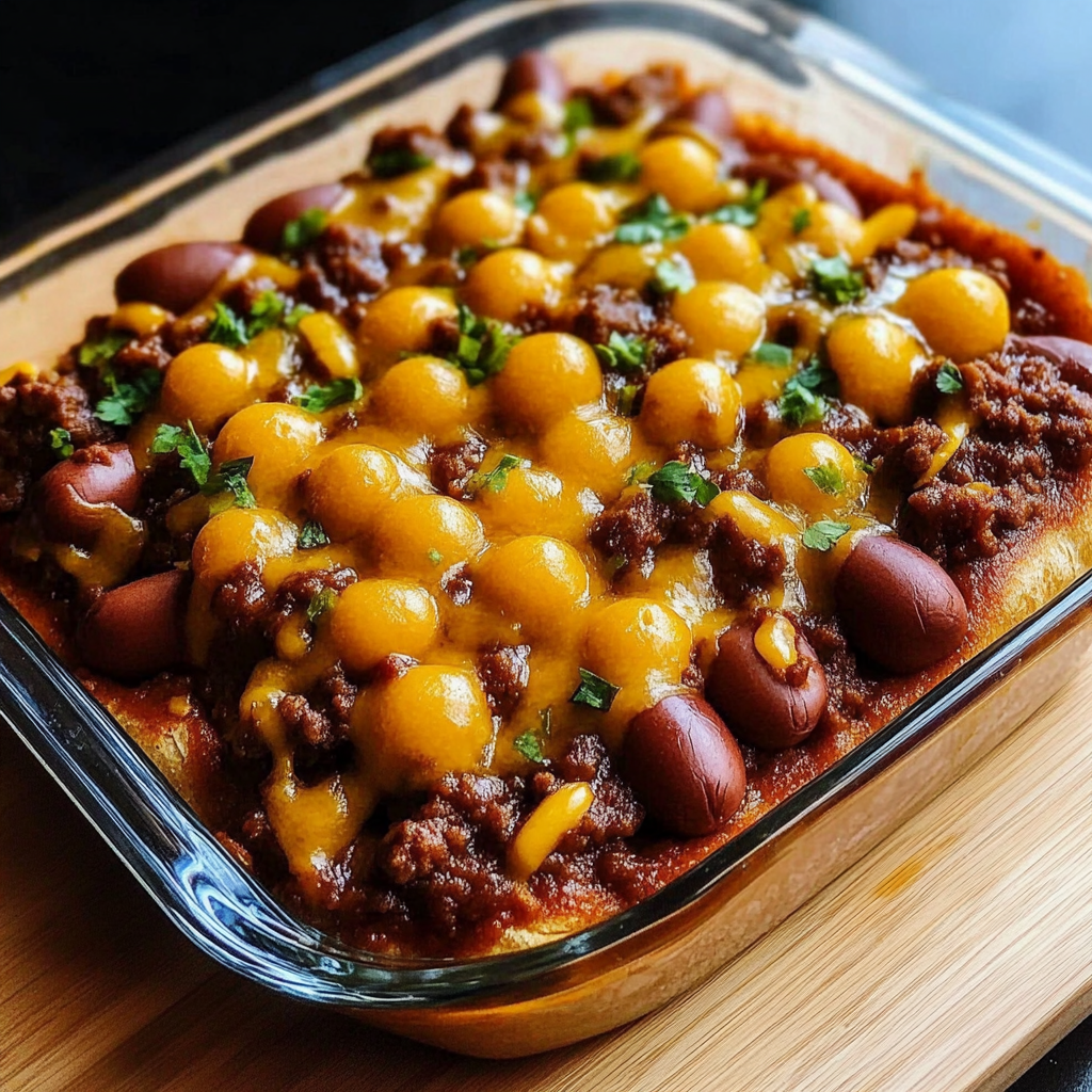 Recipe preparation for Loaded Classic Chili Cheese Dog