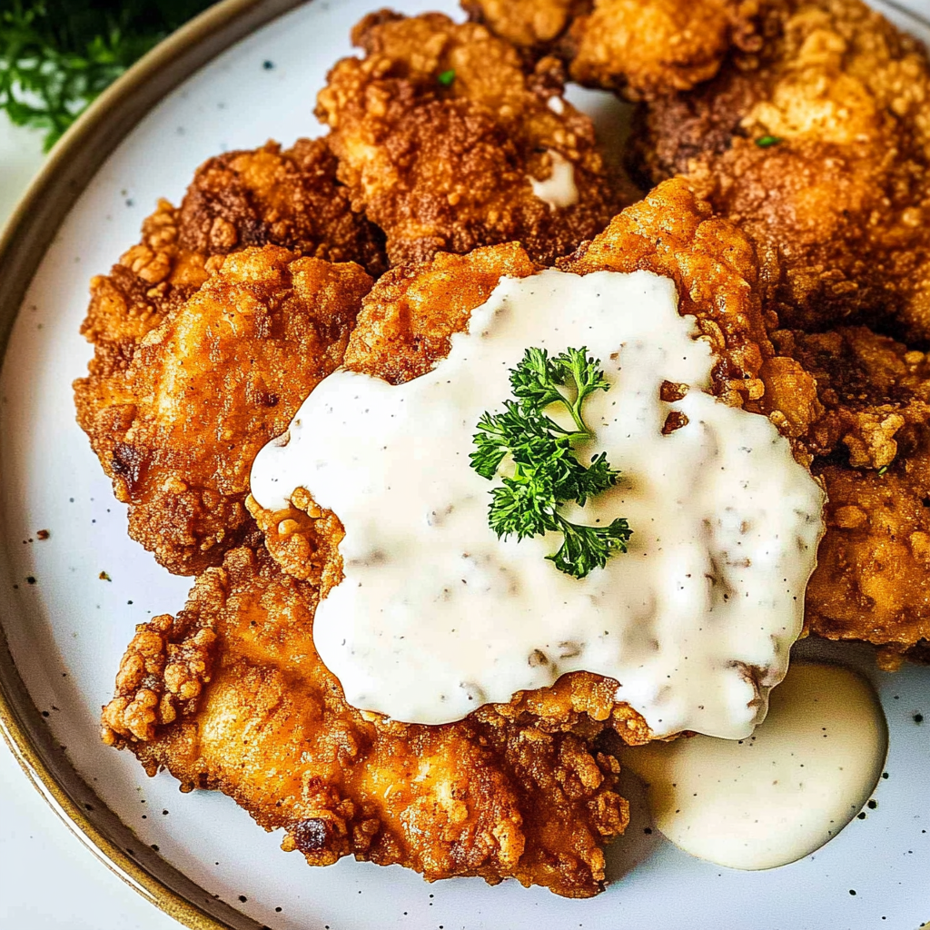 Recipe preparation for chicken fried chicken
