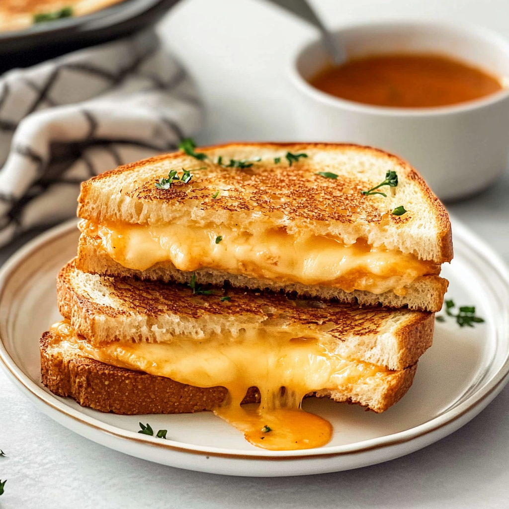Recipe preparation for air fryer grilled cheese