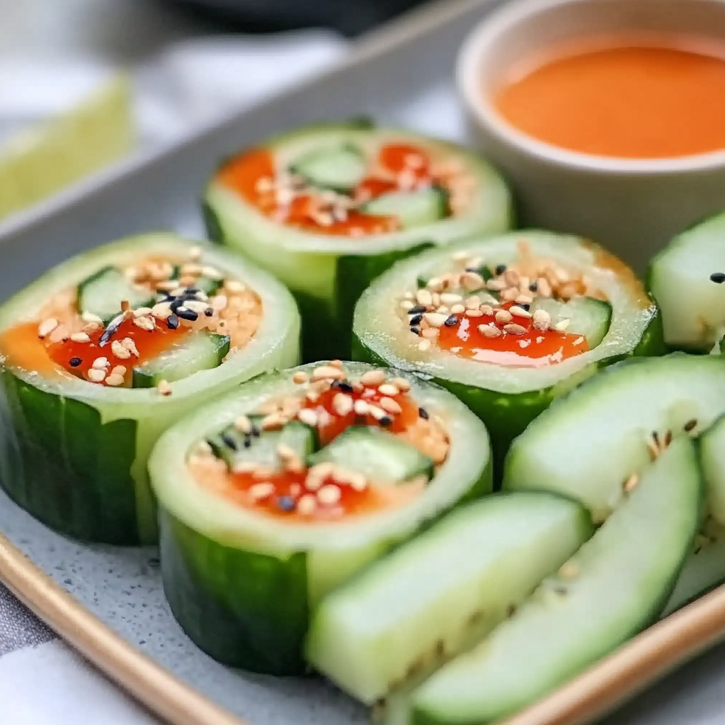 Recipe preparation for Cucumber Sushi Recipe