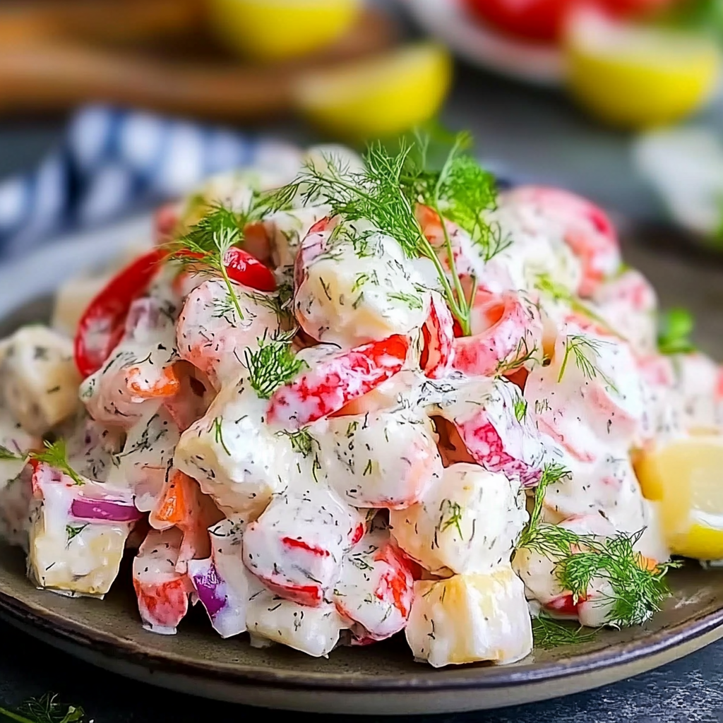 Recipe preparation for Crab Salad Recipe