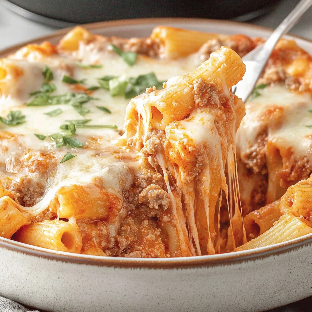 Recipe preparation for Instant Pot Baked Ziti
