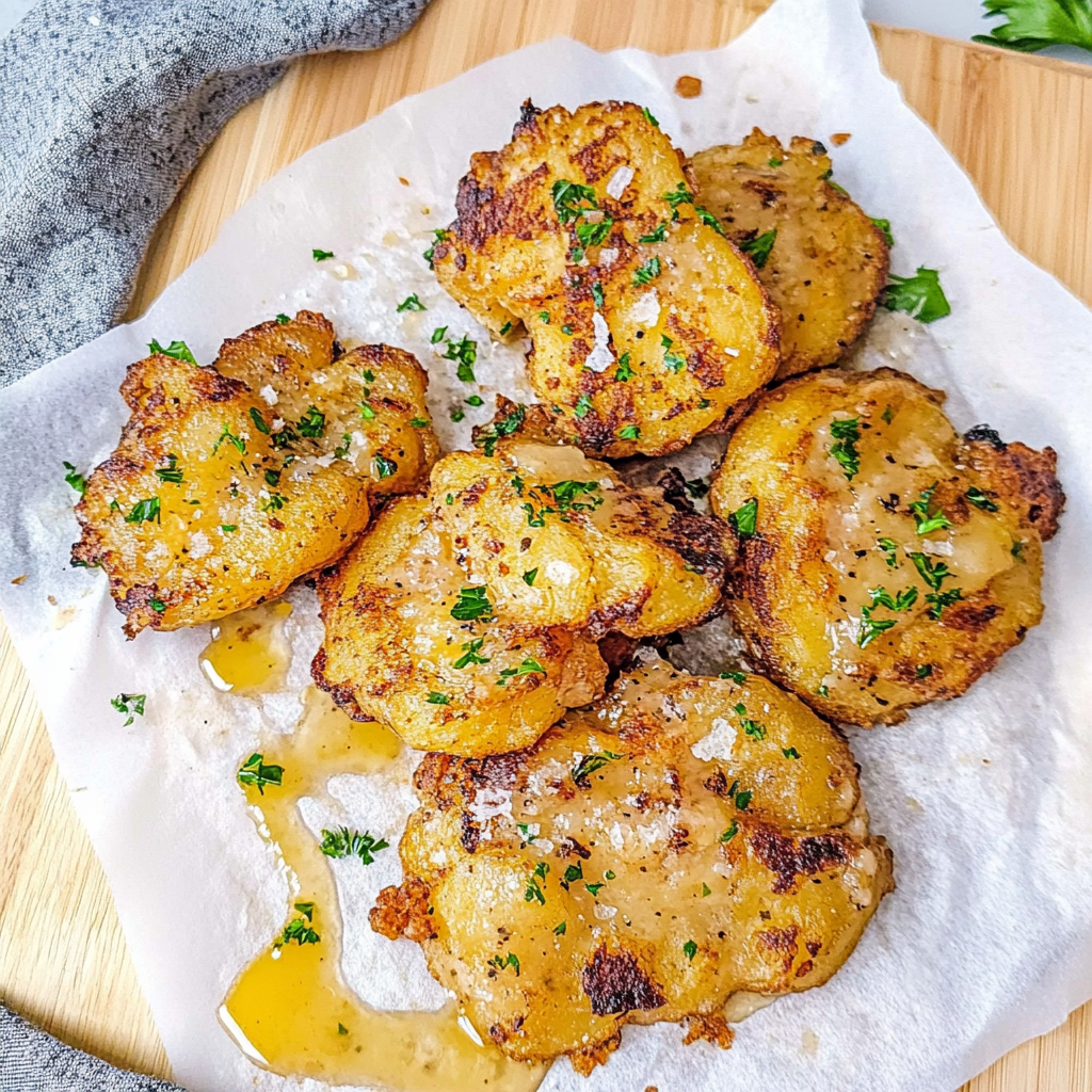 Recipe preparation for Crispy Smashed Potatoes