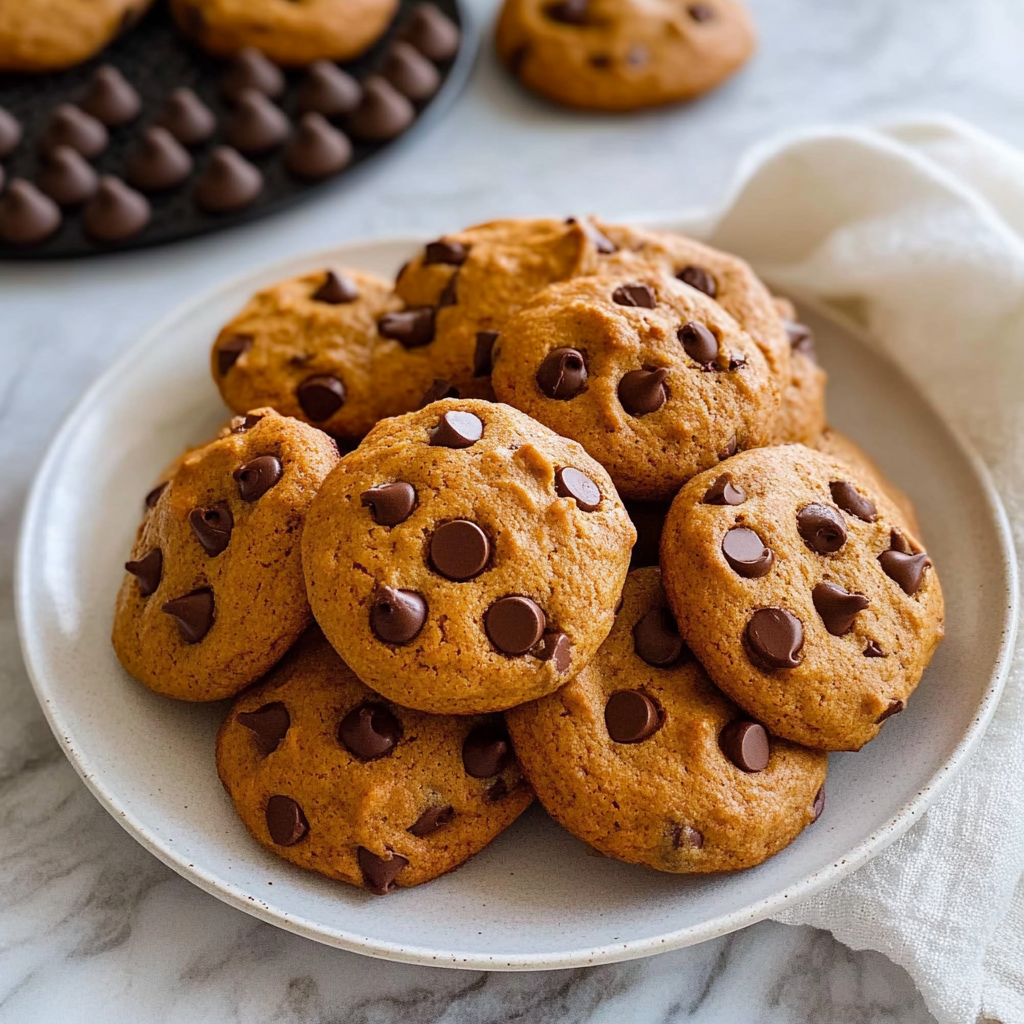 Recipe preparation for Pumpkin Chocolate Chip Cookies