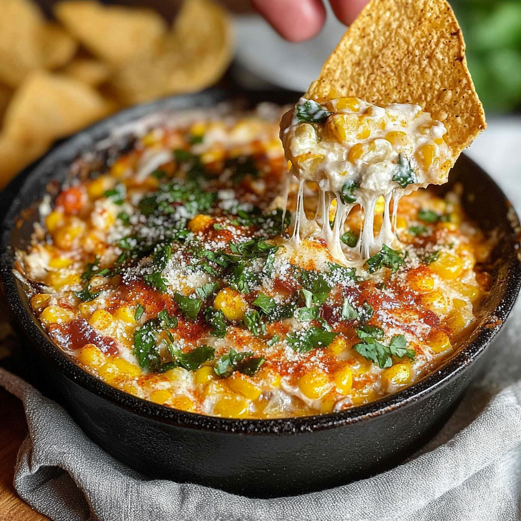 Recipe preparation for Mexican Street Corn Dip