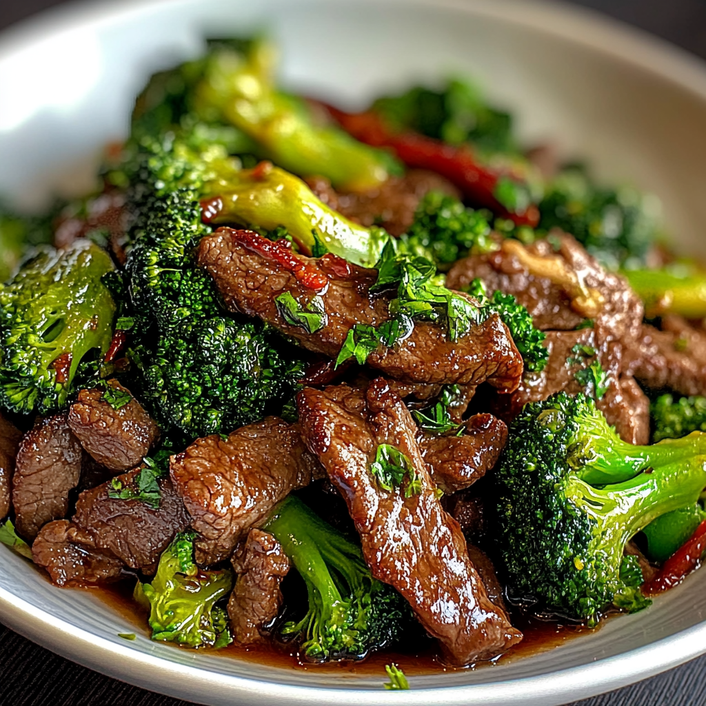 Recipe preparation for Beef And Broccoli