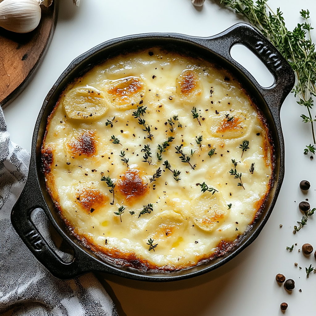 Recipe preparation for Country French Garlic Soup