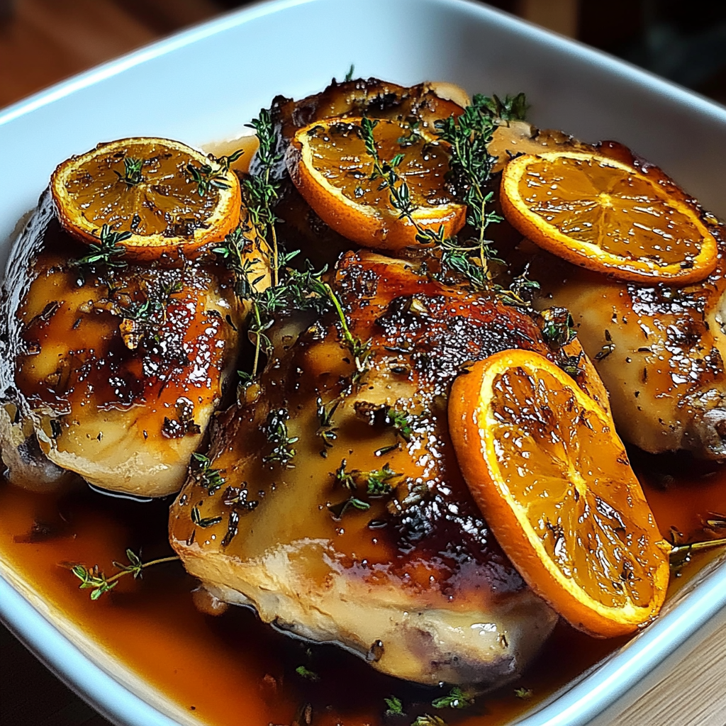 Recipe preparation for Roasted Orange Chicken