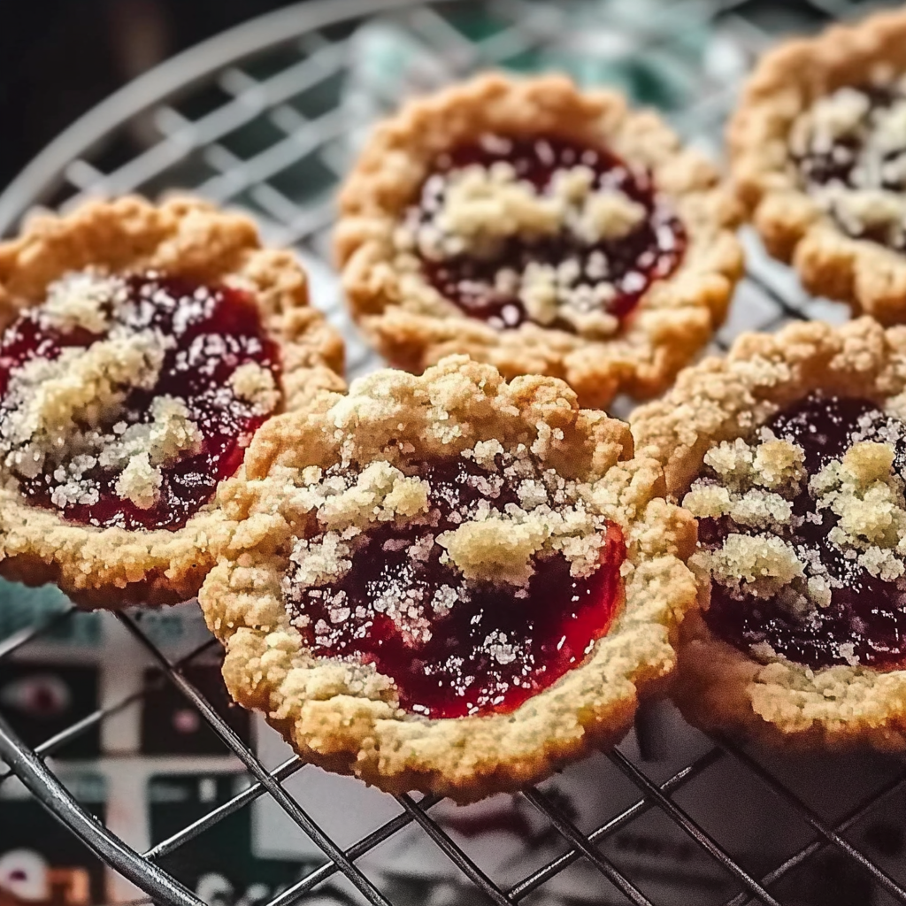 Recipe preparation for Strawberry Jam Cookies